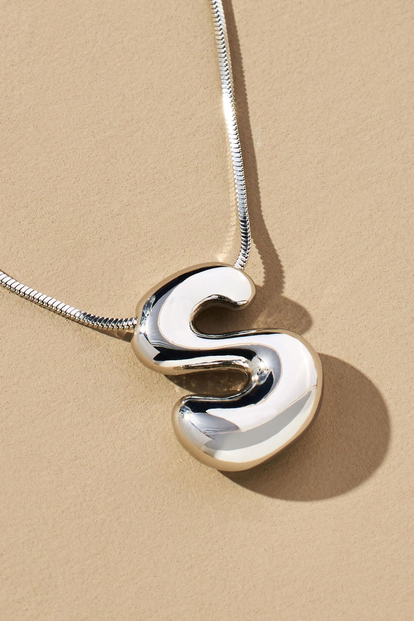 Hana's Bubble Initial Necklace