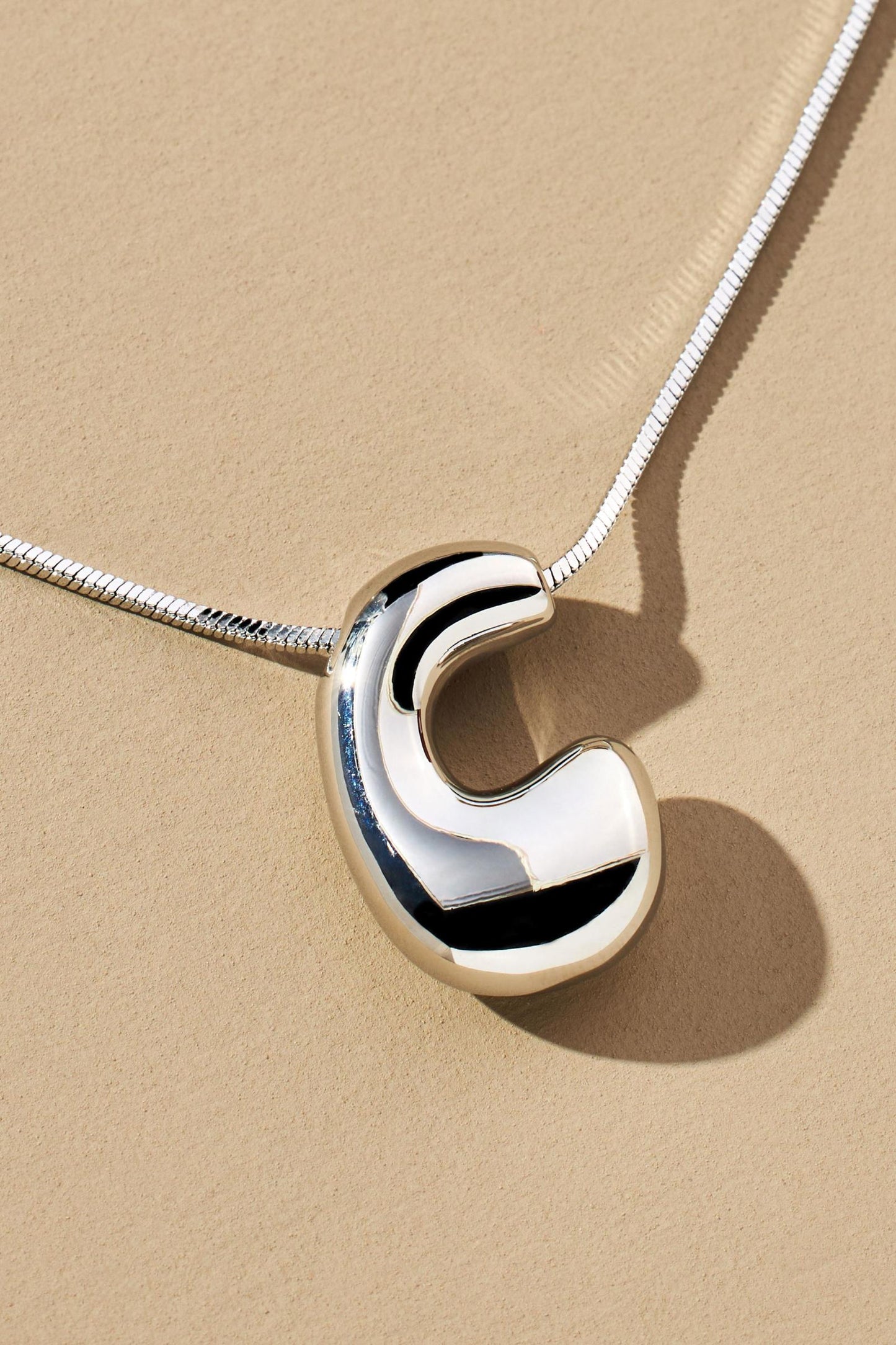 Hana's Bubble Initial Necklace