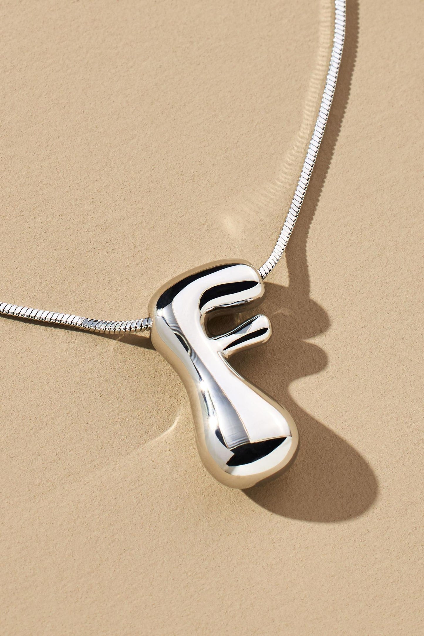 Hana's Bubble Initial Necklace