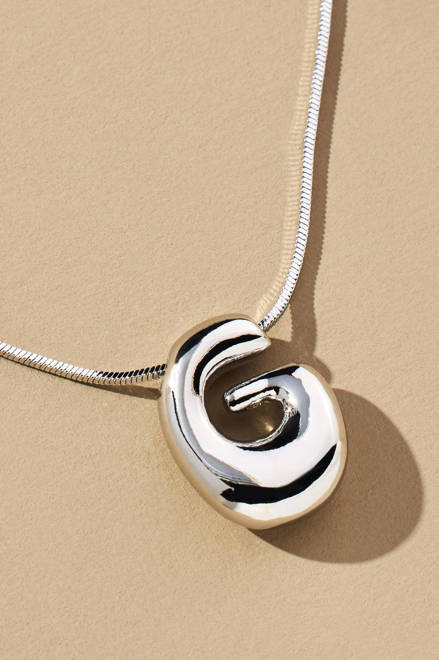 Hana's Bubble Initial Necklace