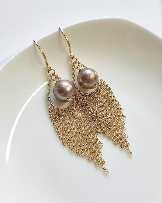 Sophie Pearl tassel Earrings