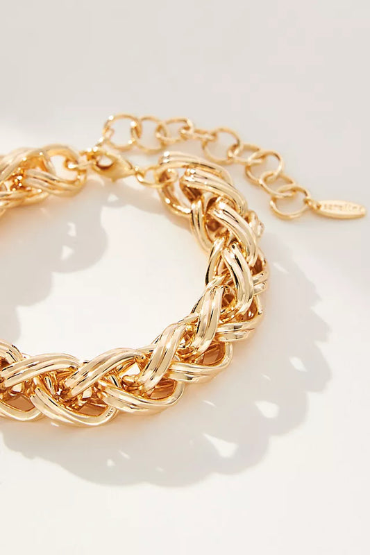 Aika Golden Braided Bracelet