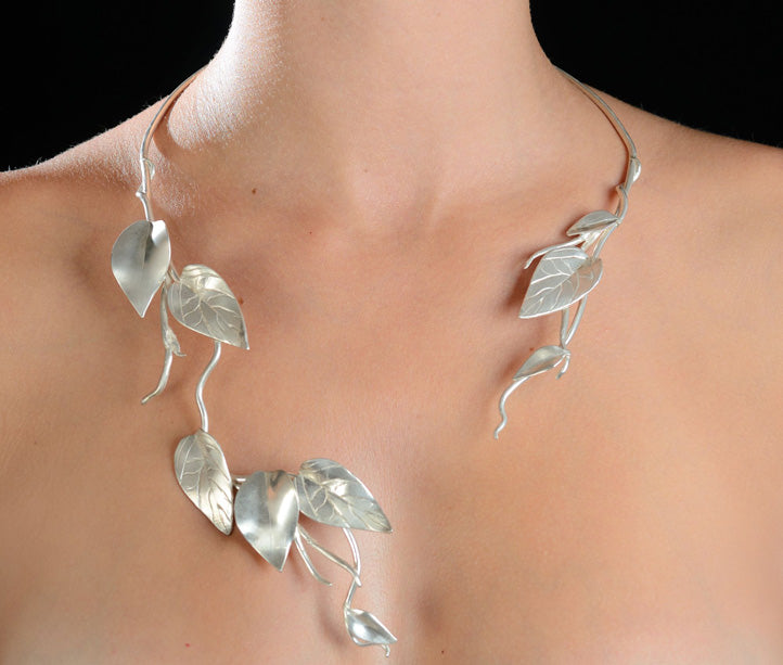 Enchanted Leaves Wrap Around Neck Choker