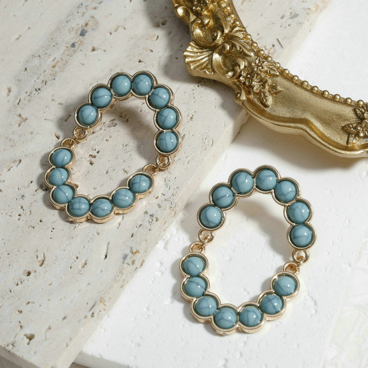 Serene Aqua Seafoam Earrings