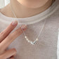 Zara's Pearl Heart Necklace