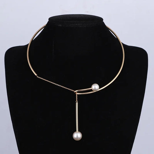 Utopian Pearl Cascade Necklace