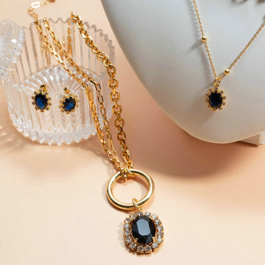 Enchanting Noir Necklace Set