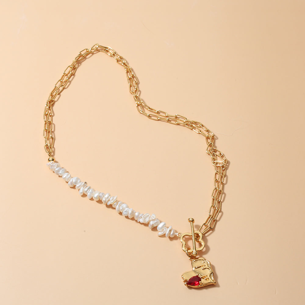 Hearts of Love Chain Necklace Set