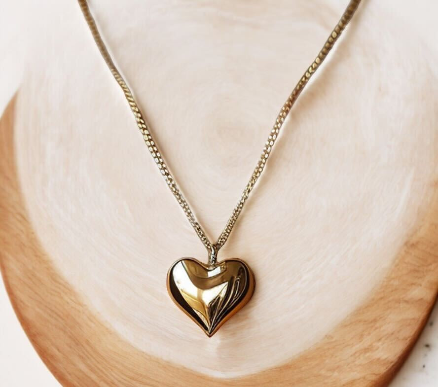 Golden Solace Heart Pendant