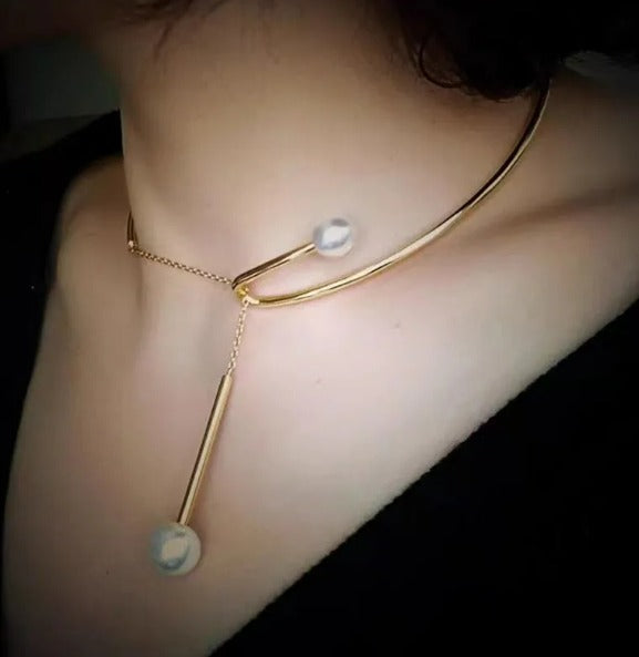 Utopian Pearl Cascade Necklace