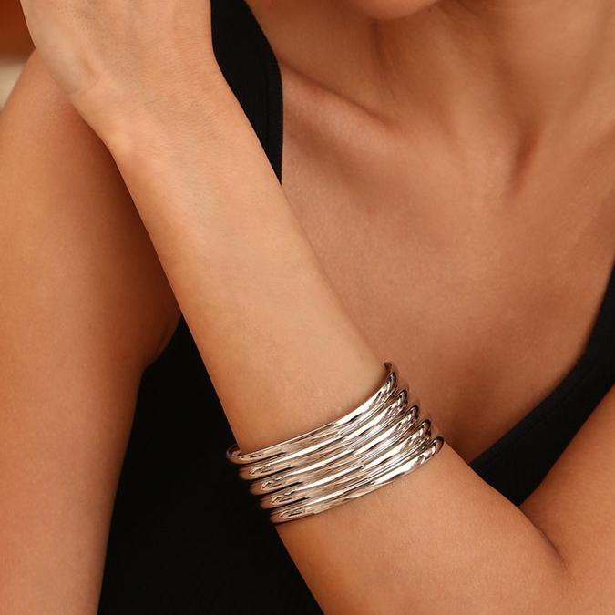 Aurora Wavy Cuff Bracelet