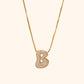 Yumi Sparkling Letter Necklace