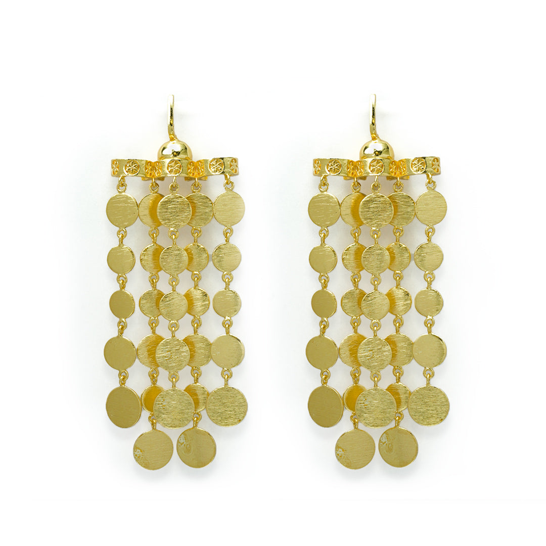 Grace Circle Cascade Earrings