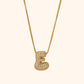 Yumi Sparkling Letter Necklace