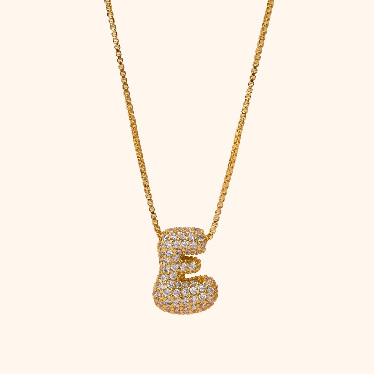 Yumi Sparkling Letter Necklace