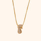 Yumi Sparkling Letter Necklace