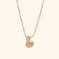 Yumi Sparkling Letter Necklace