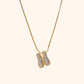 Yumi Sparkling Letter Necklace