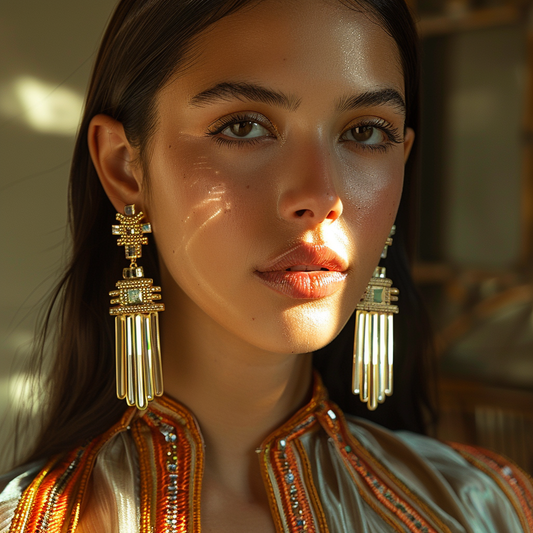 Aztec Brilliance Chandelier Earrings