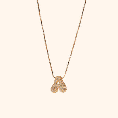 Yumi Sparkling Letter Necklace