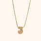 Yumi Sparkling Letter Necklace