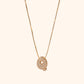 Yumi Sparkling Letter Necklace