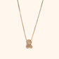 Yumi Sparkling Letter Necklace